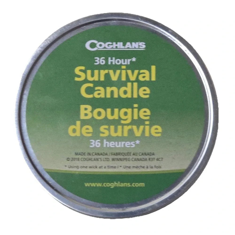 Coghlan's Survival Candle with 3 Wicks Burns 36‎ Hours Includes Matches